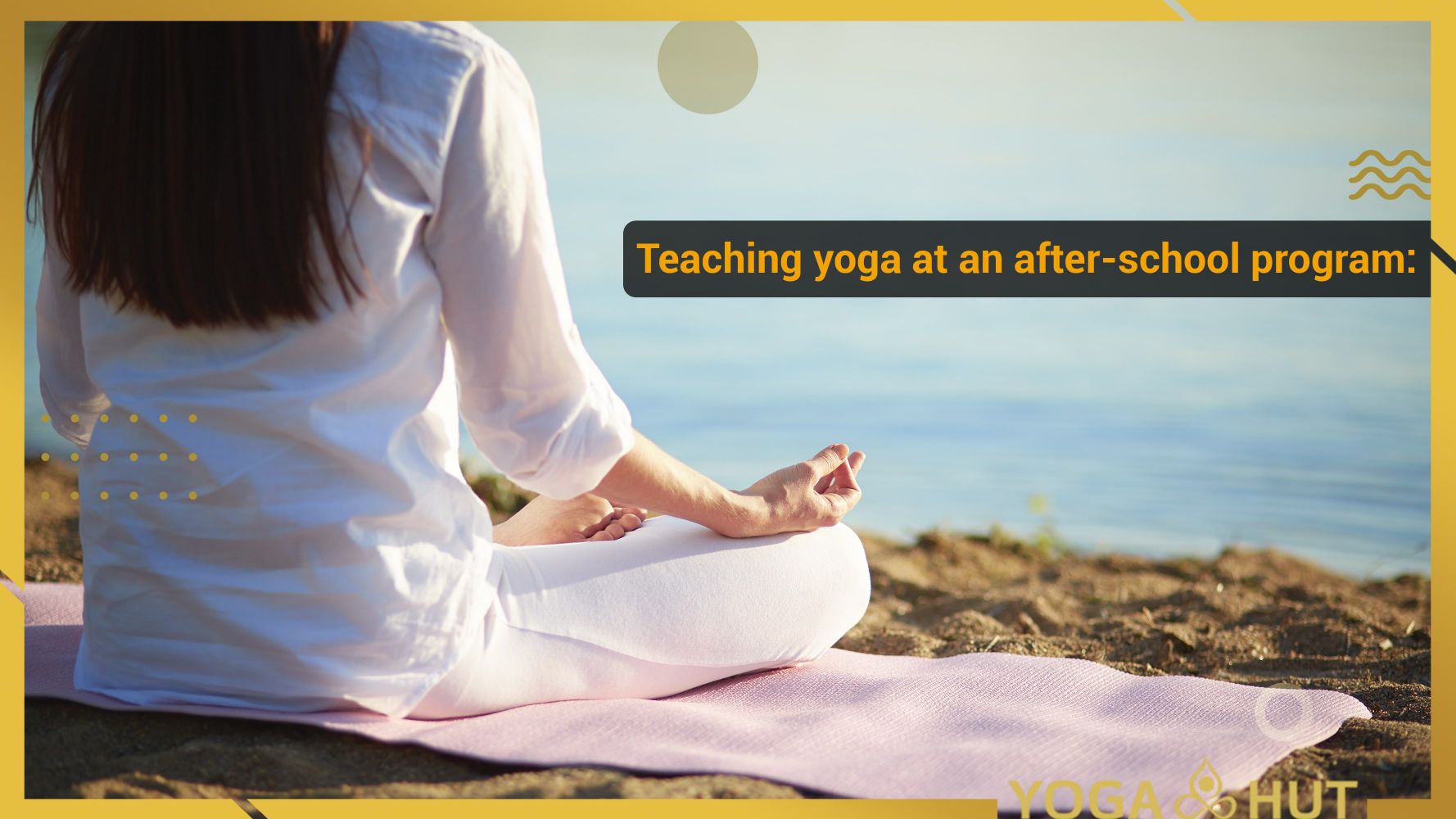 Teaching yoga at an after-school program